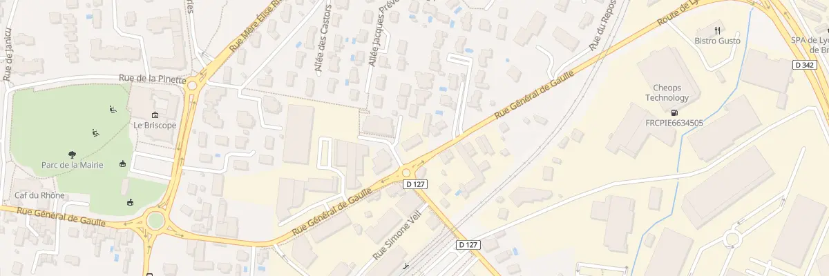 Plan du 8 Rue Général de Gaulle à Brignais