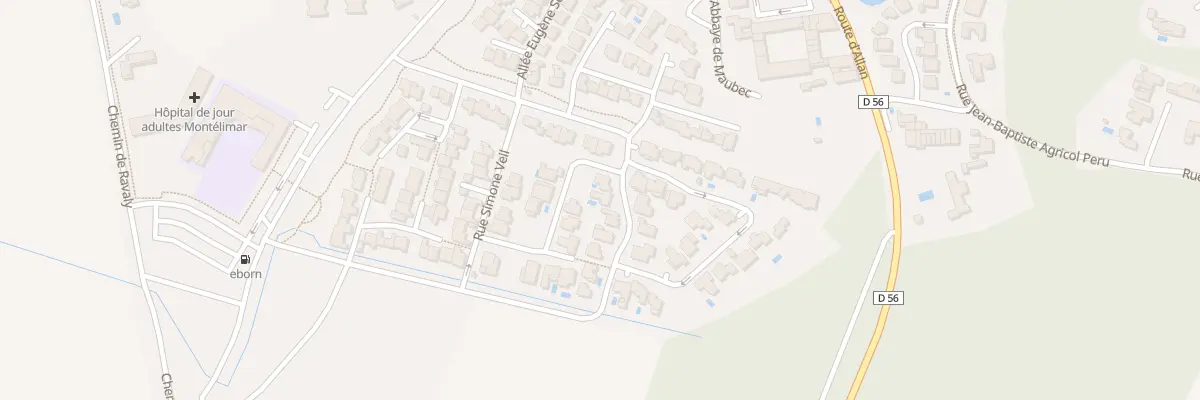 Plan du 28 Rue François Boissy d’Anglas à Montélimar
