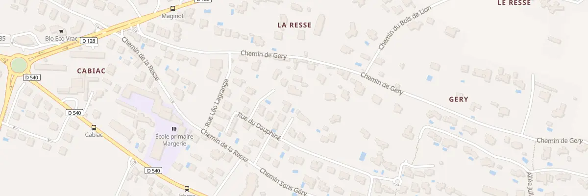 Plan du 44 Che de Géry à Montélimar