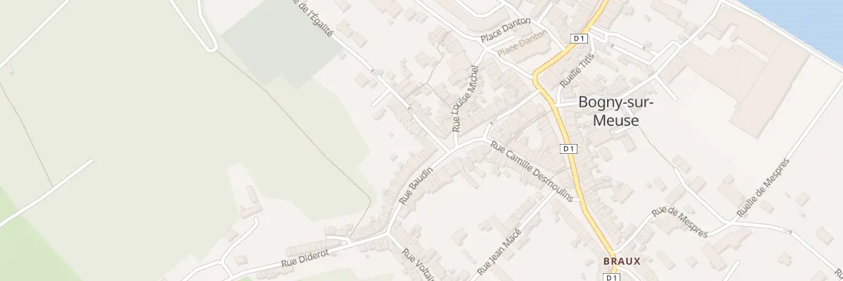 Plan du 10 Rue Baudin à Bogny-sur-Meuse