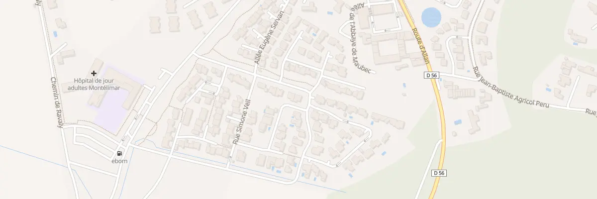 Plan du 24 Rue François Boissy d’Anglas à Montélimar