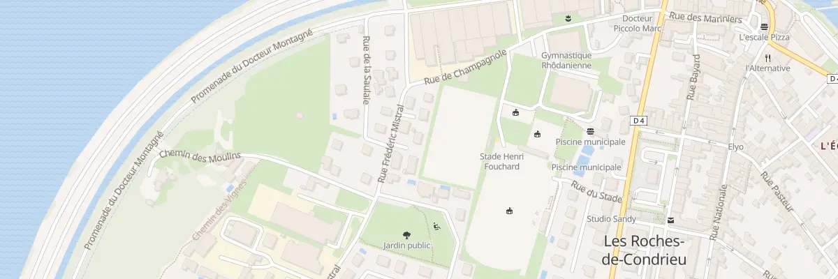 Plan du 7 Rue Frederic Mistral aux Roches-de-Condrieu