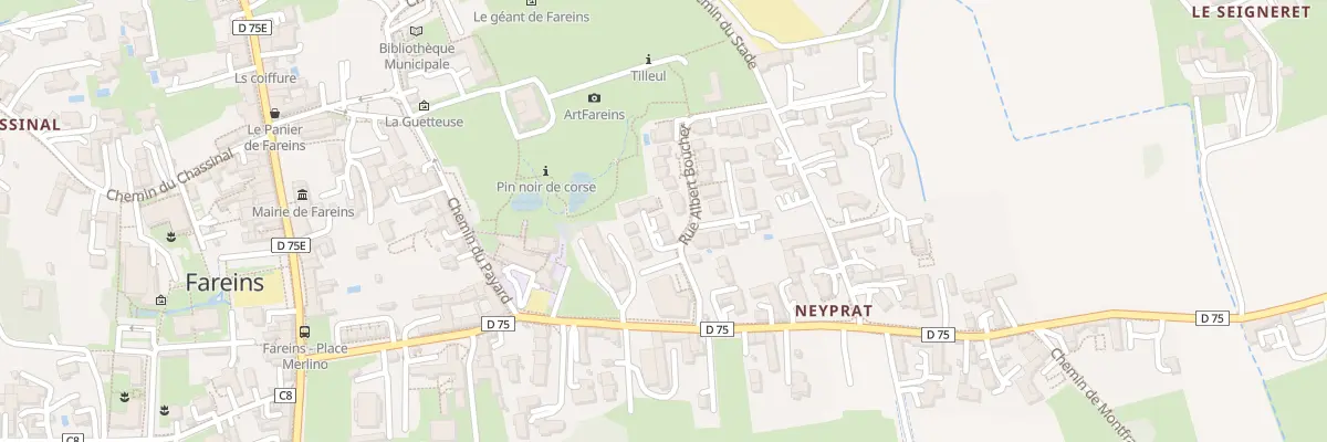 Plan du 32 Imp de la Glacière à Fareins