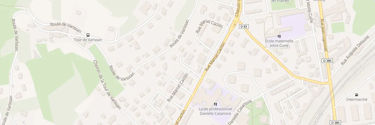 Plan du 20 Rue Marcel Cachin à Givors