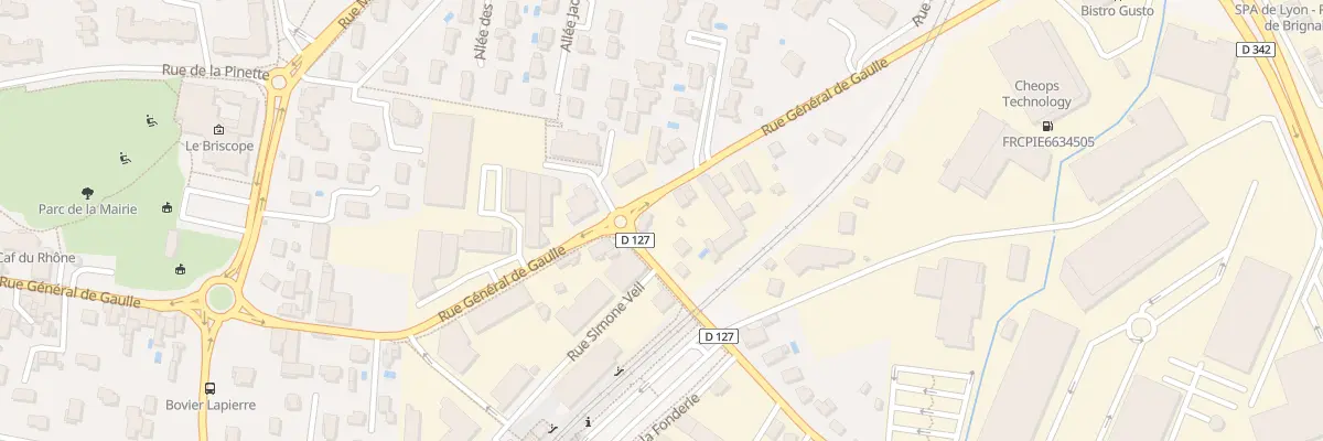 Plan du 1 Rte d’Irigny à Brignais
