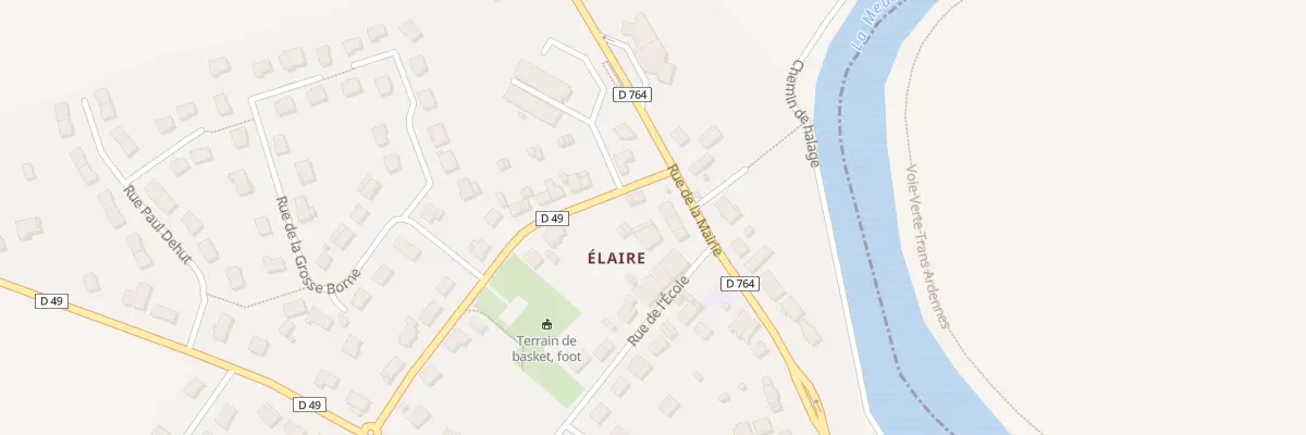 Plan du 6 Rue de la Mairie à Chalandry-Elaire