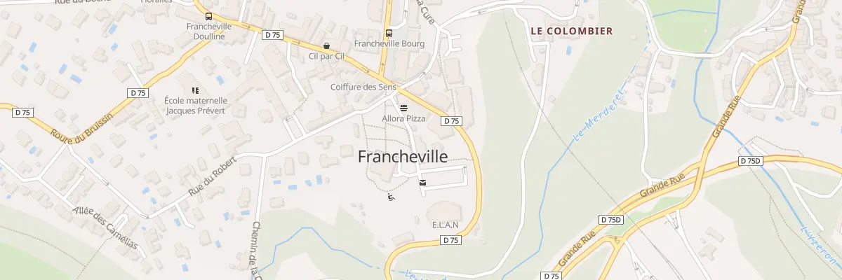 Plan du 5 All de l’Hotel de Ville à Francheville