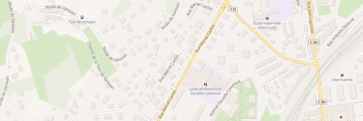 Plan du 30 Rue Marcel Cachin à Givors
