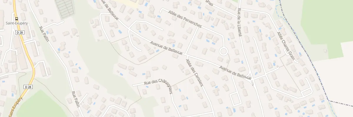 Plan du 1044 Av de Bellevue à Jassans-Riottier