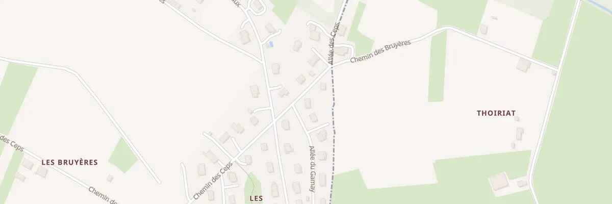 Plan du 63 Che des Ceps à Chânes