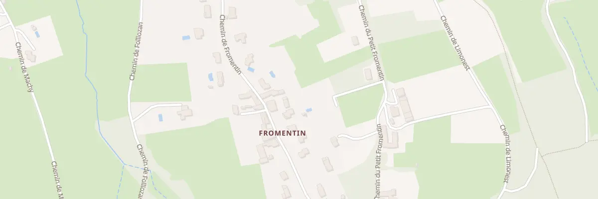 Plan du 831 Che de Fromentin à Chasselay