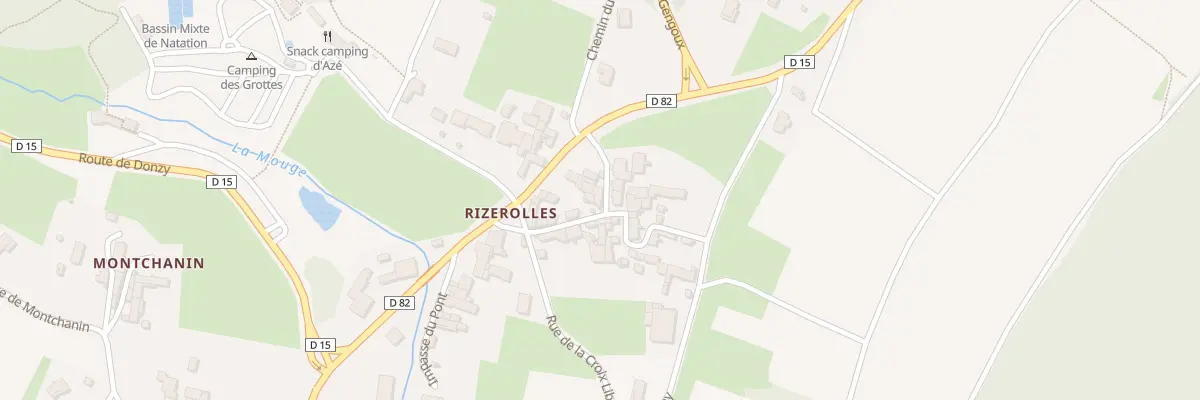 Plan du 89 Rue de Rizerolles à Azé
