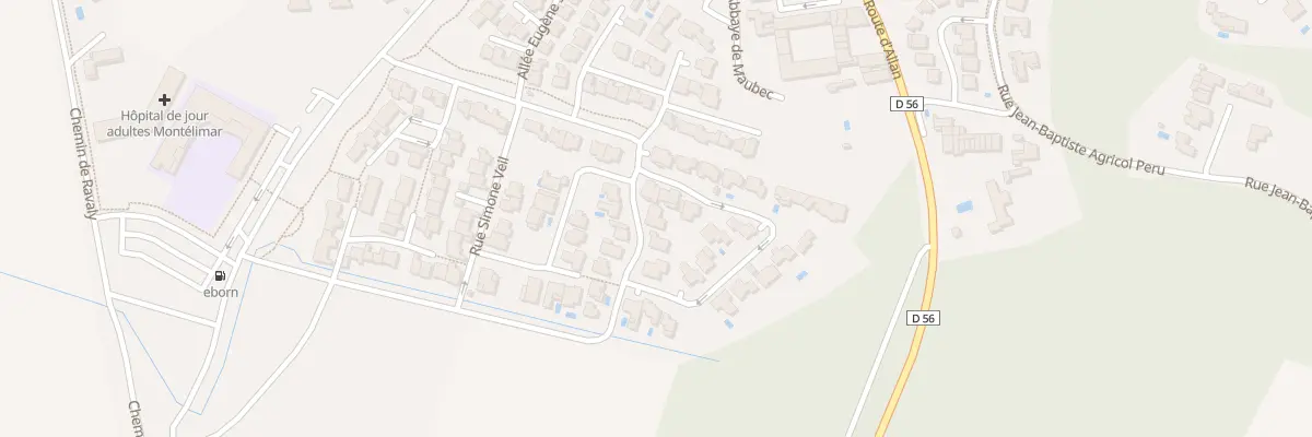 Plan du 1 Rue François Boissy d’Anglas à Montélimar
