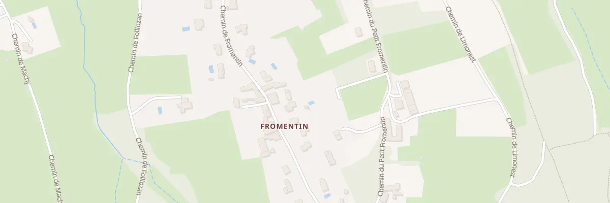 Plan du 863 Che de Fromentin à Chasselay