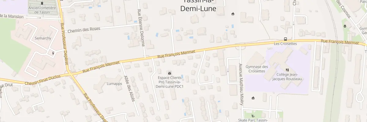 Plan du 55 Rue François Mermet à Tassin-la-Demi-Lune