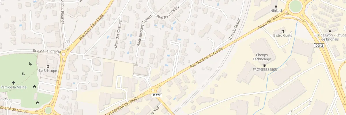 Plan du 4B Rue Général de Gaulle à Brignais