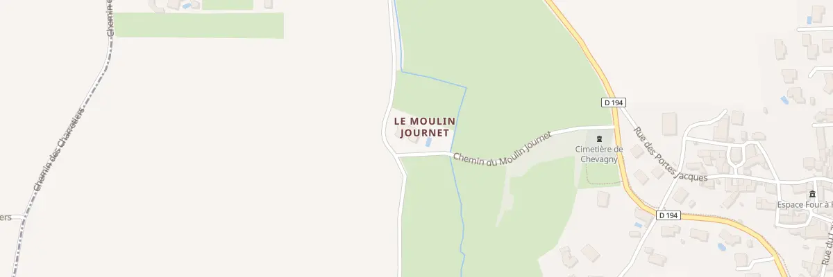 Plan du 335 Che du Moulin Journet à Chevagny-les-Chevrières
