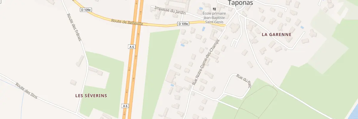 Plan du 134 Rue Notre Dame des Champs à Taponas