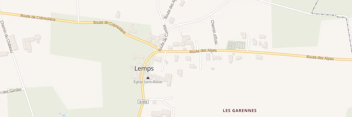 Plan du 60 Rte des Alpes à Lemps
