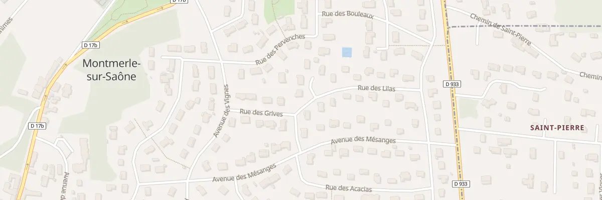 Plan du 83 Rue des Lilas à Montmerle-sur-Saône