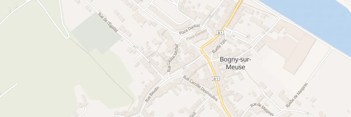 Plan du 3 Rue Louise Michel à Bogny-sur-Meuse