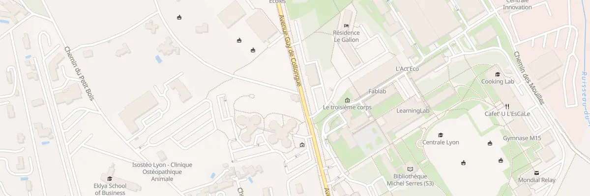 Plan du 21 Av Guy de Collongue à Écully