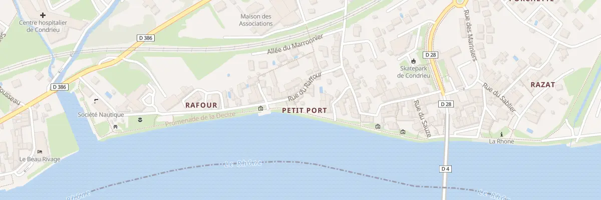 Plan du 13 Rue du Raffour à Condrieu
