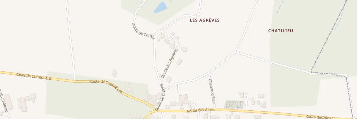 Plan du 70 Rte des Agrèves à Lemps