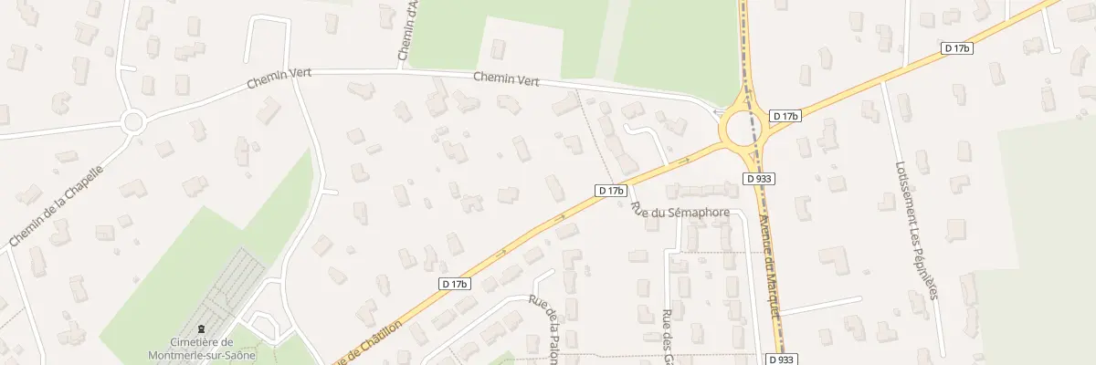 Plan du 817B Rue de Chatillon à Montmerle-sur-Saône