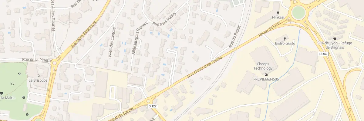 Plan du 4 Rue Général de Gaulle à Brignais