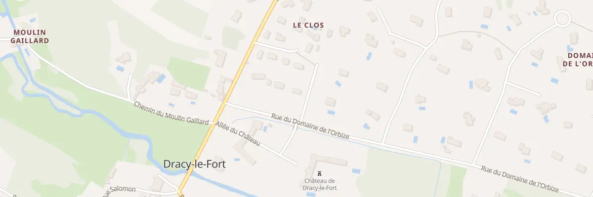 Plan du 5 Rue du Domaine de l’Orbize à Dracy-le-Fort