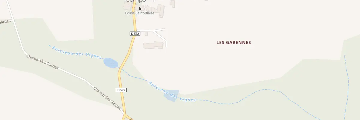 Plan du 5366 Les Garennes à Lemps