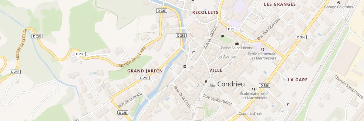 Plan du 9 Pl du Marché à Condrieu