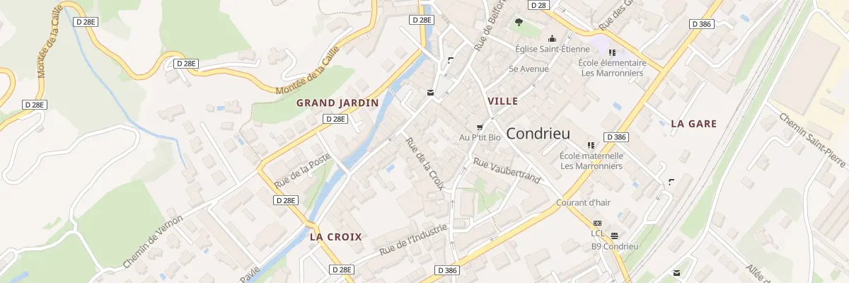Plan du 16 La Croix à Condrieu