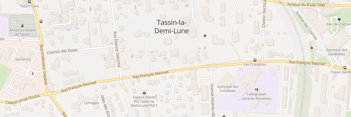 Plan du 44 Rue François Mermet à Tassin-la-Demi-Lune