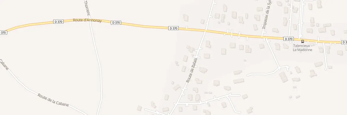 Plan du 80 Rte de Balais à Talencieux
