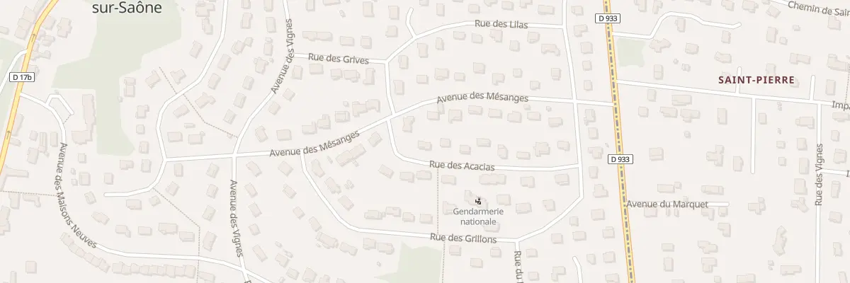 Plan du 85 Rue des Acacias à Montmerle-sur-Saône