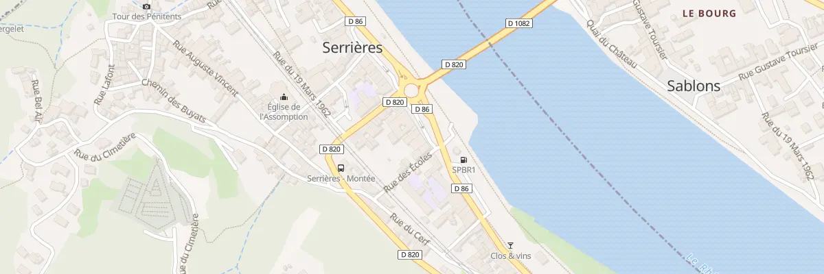 Plan du 44 Quai Jules Roche à Serrières
