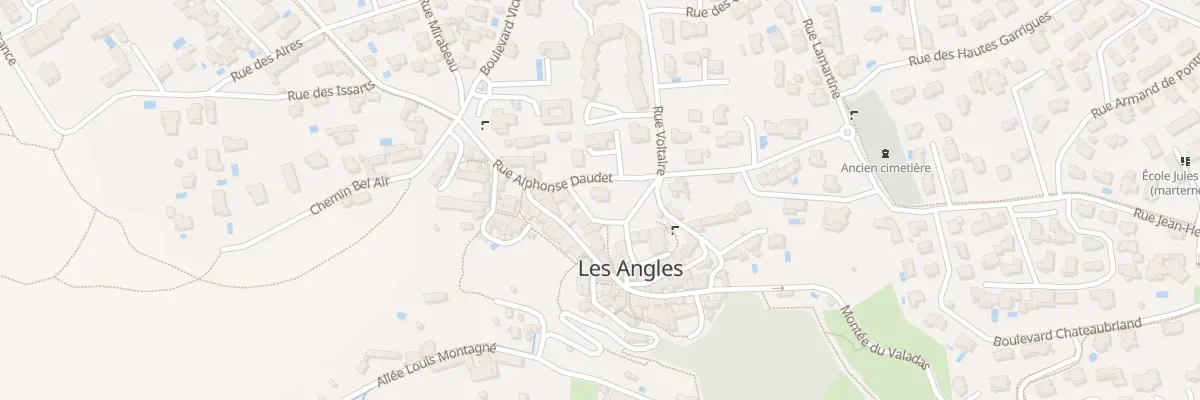 Plan du 4 Rue Alphonse Daudet aux Angles