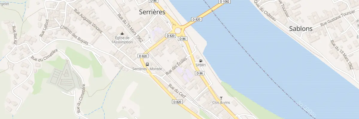 Plan du 12 Rue des Ecoles à Serrières