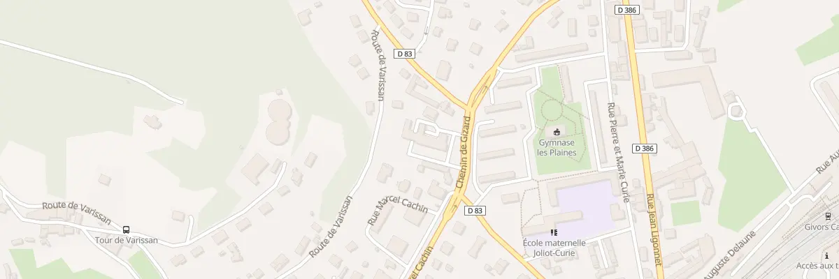 Plan du 2A Rue Marcel Cachin à Givors