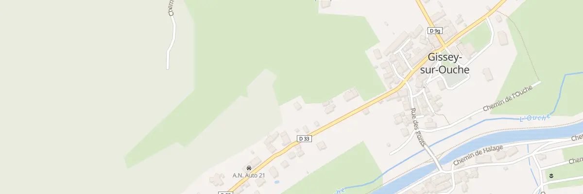 Plan du 260 Rue du Moulin Thibel à Gissey-sur-Ouche