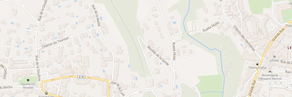Plan du 21 Mte de la Garde à Francheville