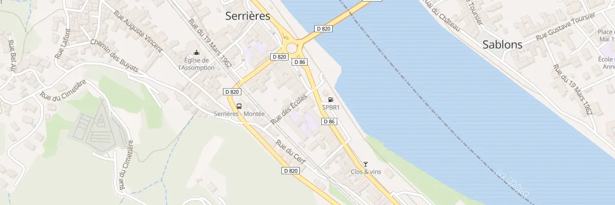 Plan du 11 Rue des Ecoles à Serrières