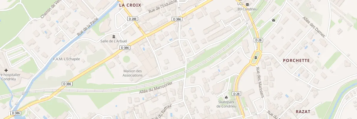 Plan du 27 Rue du Pt Port à Condrieu
