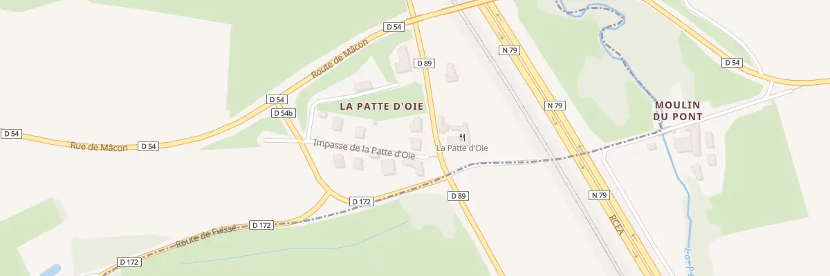 Plan du 153 Imp de la Patte d’Oie à Davayé