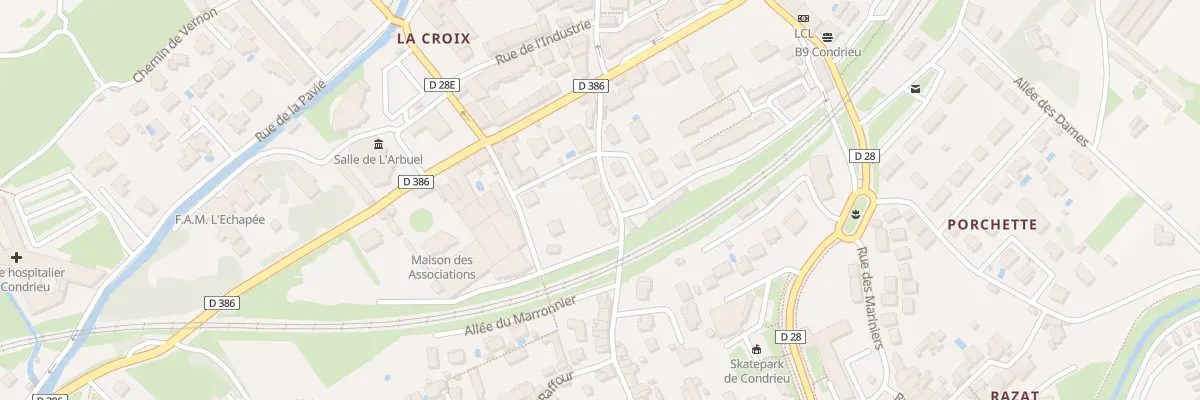 Plan du 29 Rue du Pt Port à Condrieu