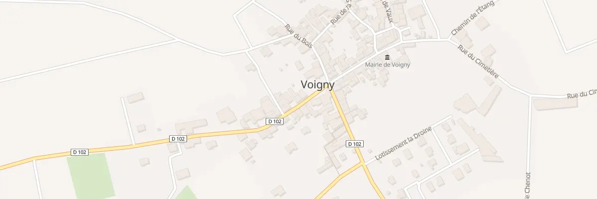 Plan du 6 Rue de l’Orme à Voigny