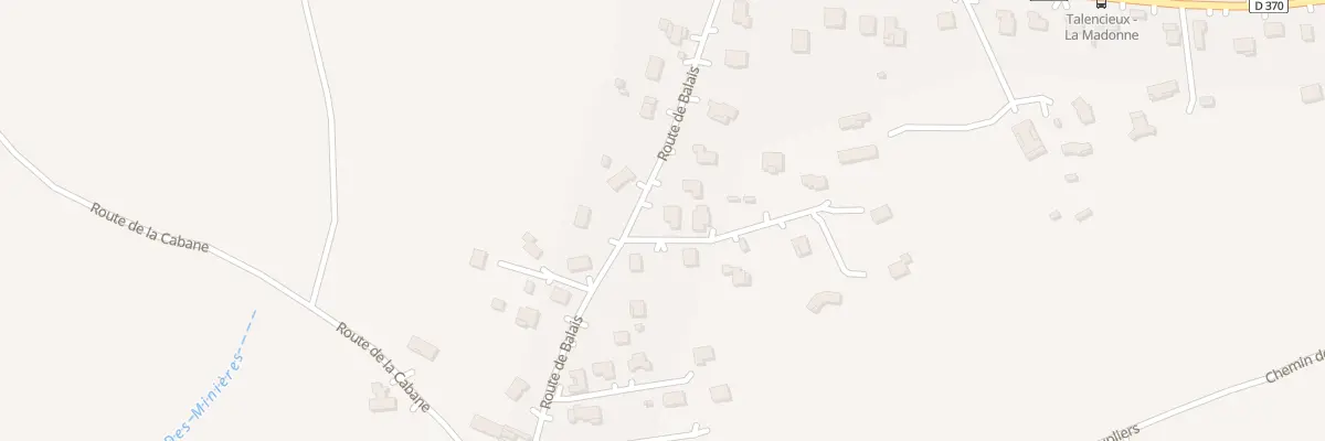 Plan du 205 Rte de Balais à Talencieux