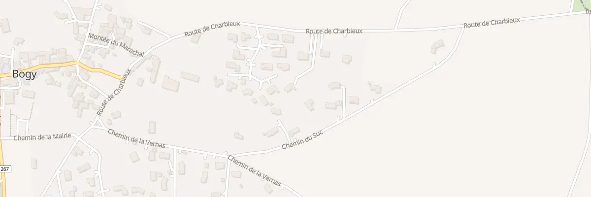 Plan du 104 Che du Suc à Bogy